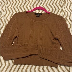 Brown Cropped long sleeve
